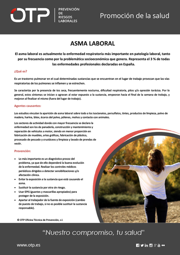 asma laboral promoción de la salud